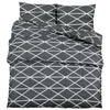 Temhur Bettwäsche-Set Grau 200x220cm (Baumwolle)