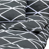 Temhur Bettwäsche-Set Grau 200x220cm (Baumwolle)