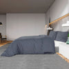 Bettwäscheset Anthrazit Temhur 260x240cm (Baumwolle)