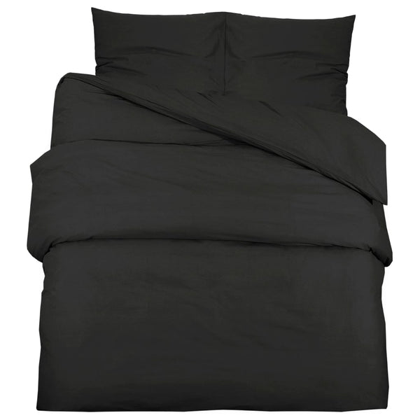 Temhur Bettwäsche-Set schwarz 240x220cm (Baumwolle)