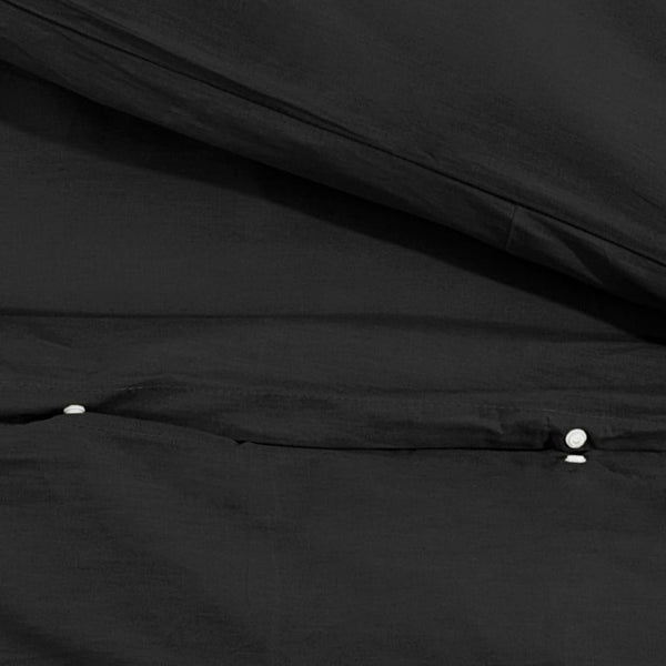 Temhur Bettwäsche-Set schwarz 240x220cm (Baumwolle)
