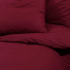 Bordeauxroter Bettbezugsset Temhur 260x240cm (Baumwolle)