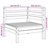 Ecksofa Mach für den Garten (Kiefer), grau