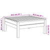 Grauer Gartenhocker Mach (Kiefer)