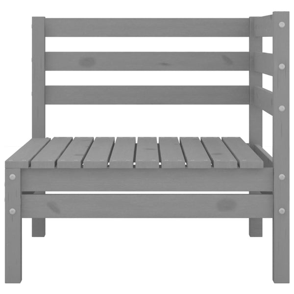 Gartensitzgruppe Melean (3-teilig, Kiefernholz) in Grau