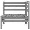 Graues Gartensofa-Set Melean (4-teilig, Kiefer)