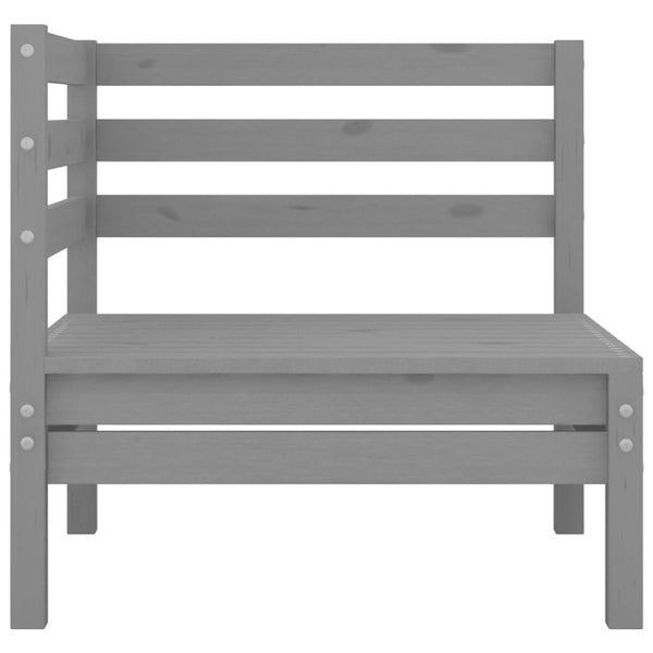 Graues Gartensofa-Set Melean (4-teilig, Kiefer)