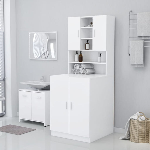 Waschmaschinenschrank Dalmazid weiß
