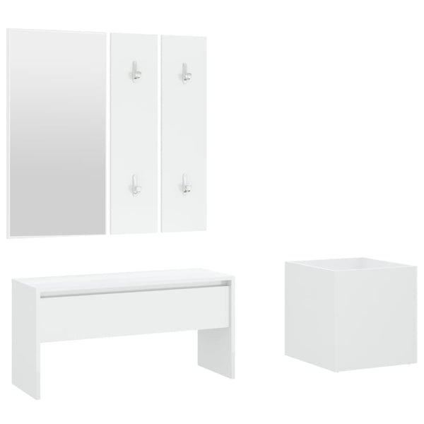 Weiße Flurmöbelserie Tucu (Holz)