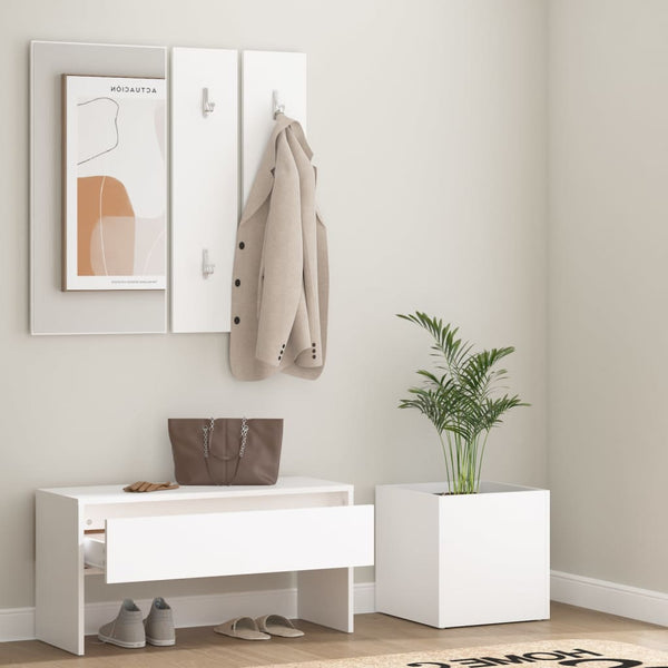Weiße Flurmöbelserie Tucu (Holz)