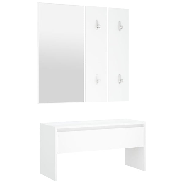 Weiße Flurmöbelserie Tucu (Holz)