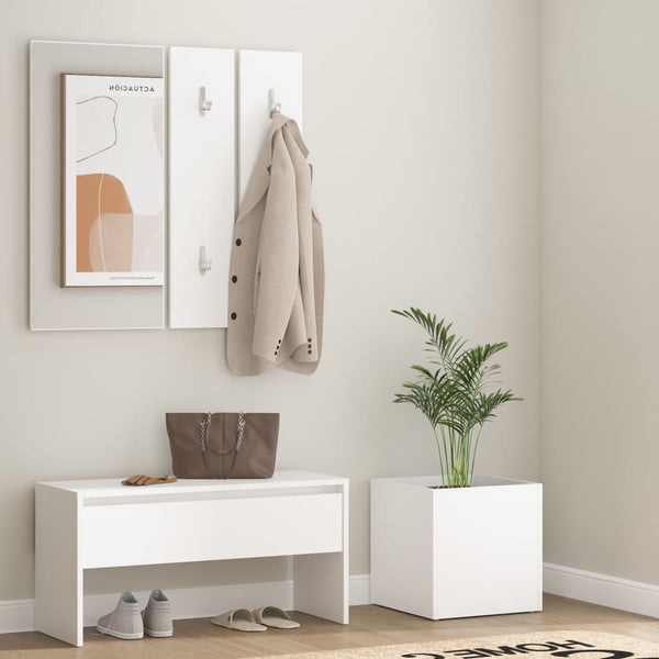 Weiße Flurmöbelserie Tucu (Holz)
