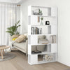 Weißes Bücherregal/Raumteiler Qayyum 100x24x188cm