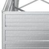 Erhöhtes silbernes Blumenbeet Petrini 320x80x77cm (verzinkter Stahl)