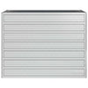 Silbernes Hochbeet Petrini 100x40x77cm (verzinkter Stahl)