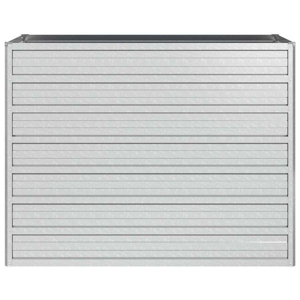 Silbernes Hochbeet Petrini 100x40x77cm (verzinkter Stahl)