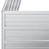 Silbernes Hochbeet Petrini 100x40x77cm (verzinkter Stahl)