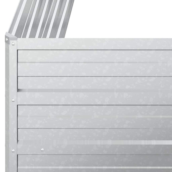 Silbernes Hochbeet Petrini 100x40x77cm (verzinkter Stahl)