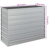 Silbernes Hochbeet Petrini 100x40x77cm (verzinkter Stahl)
