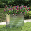 Silbernes Hochbeet Petrini 100x40x77cm (verzinkter Stahl)