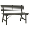 Schwarze Gartenbank Erminio 110cm (Stahl)