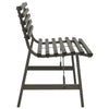 Schwarze Gartenbank Erminio 110cm (Stahl)