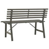 Schwarze Gartenbank Erminio 110cm (Stahl)