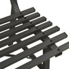 Schwarze Gartenbank Erminio 110cm (Stahl)