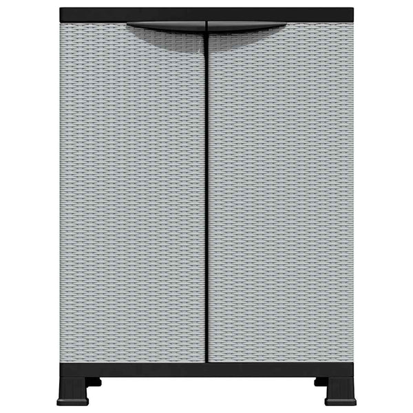 Kunststoffschrank Vlastimila 68x39x92cm (Rattanstil)