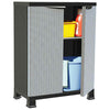 Kunststoffschrank Vlastimila 68x39x92cm (Rattanstil)