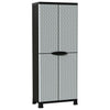 Kunststoffschrank Vlastimila 68x39x171,5cm (Rattan-Stil)
