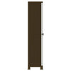Kunststoffschrank Vlastimila 68x39x171,5cm (Rattan-Stil)