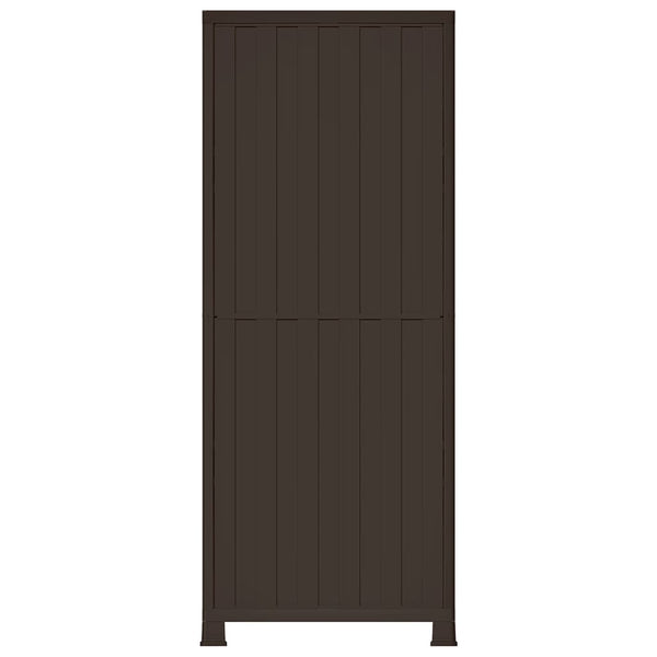 Kunststoffschrank Vlastimila 68x39x171,5cm (Rattan-Stil)