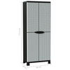 Kunststoffschrank Vlastimila 68x39x171,5cm (Rattan-Stil)