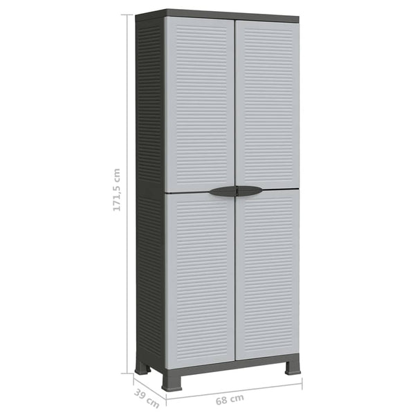 Kunststoffschrank 68x39x171,5cm Trosca