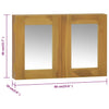Spiegelschrank Sorento 60x10x40cm (Teak)