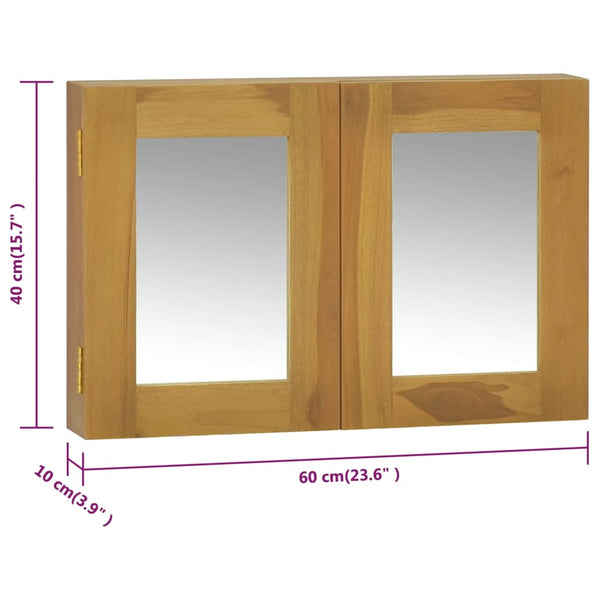 Spiegelschrank Sorento 60x10x40cm (Teak)