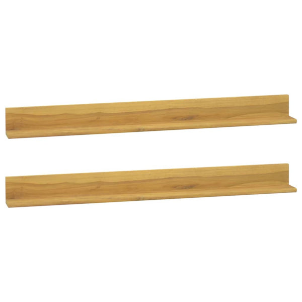 Wandregale Ciocotoiu 110x10x10cm (2 Stück Teak)