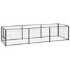 Schwarzer Hundekäfig Erik 3 m² (Stahl)