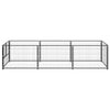 Schwarzer Hundekäfig Erik 3 m² (Stahl)