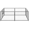 Schwarzer Hundezwinger Riveca 4 m² (Stahl)