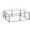 Schwarzer Hundezwinger Riveca 4 m² (Stahl)