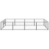 Schwarzer Hundezwinger Riveca 8 m² (Stahl)