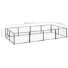 Schwarzer Hundezwinger Riveca 8 m² (Stahl)