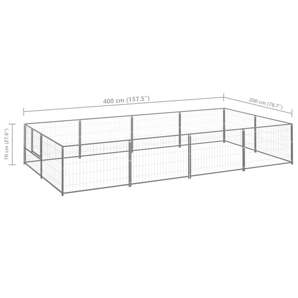 Hopea koiranhäkki Riveca 8 m² (teräs)
