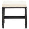Schwarze Outdoor-Hocker Torri (4 Stück mit Sitzkissen Polyrattan)