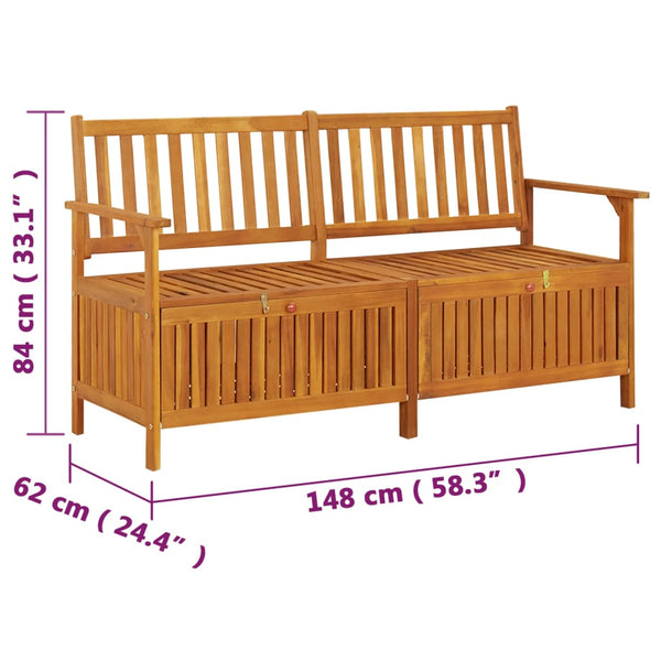Säilytyspenkki Tonislav 148cm (akaasiapuu)