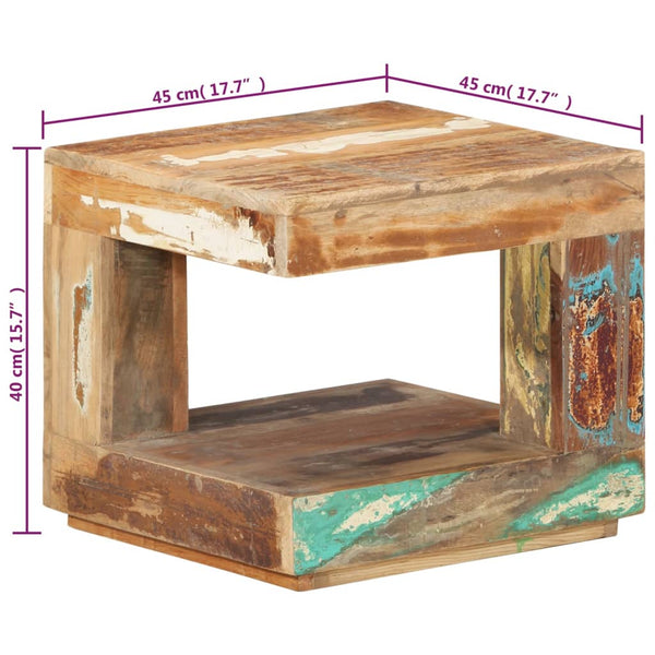 Beistelltisch Chidu 45x45x40cm (recyceltes Massivholz)
