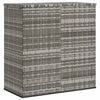 Graue Gartenaufbewahrungsbox Craciunes 100x49x103,5cm (PE-Rattan)