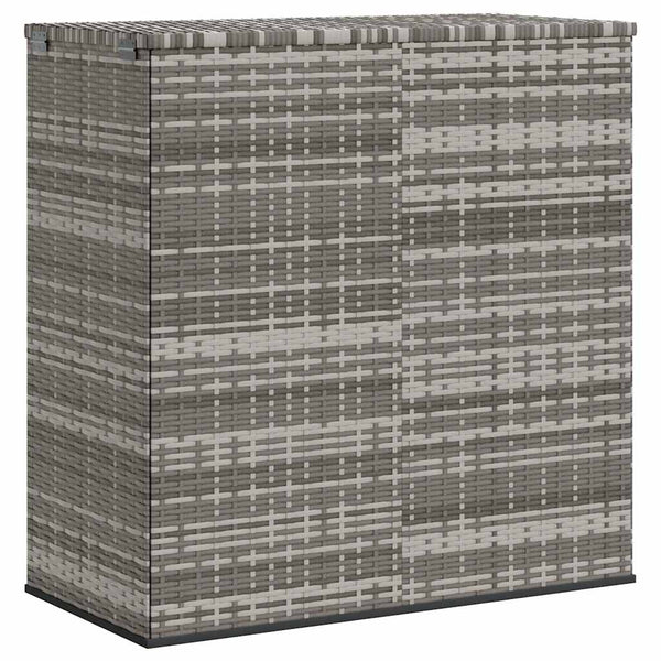 Graue Gartenaufbewahrungsbox Craciunes 100x49x103,5cm (PE-Rattan)